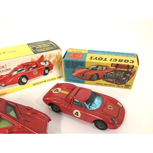 48 - A Boxed Dinky Spectrum Patrol Car #103 A/F and a Corgi Ferrari Berlinetta 250 LE Manâs. #314.