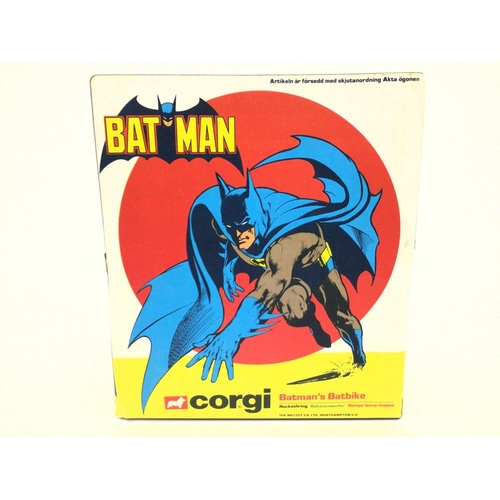 57 - A Boxed Corgi Batmans Batbike. #268.