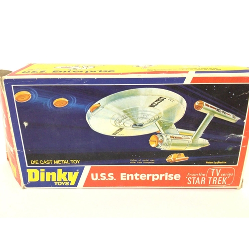 60 - A Boxed Dinky Star Trek U.S.S. Enterprise #358. With Protons. Box is worn.