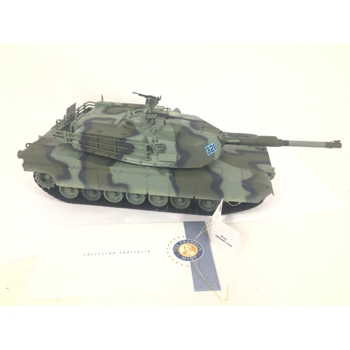 662 - A Boxed Franklin Mint N1A1 Abrams Tank. 1:24 Scale.