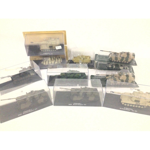 666 - A Small Collection of Model Tanks.