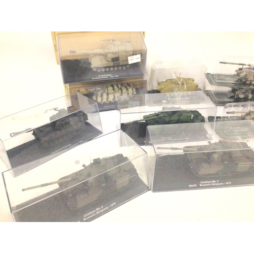 666 - A Small Collection of Model Tanks.