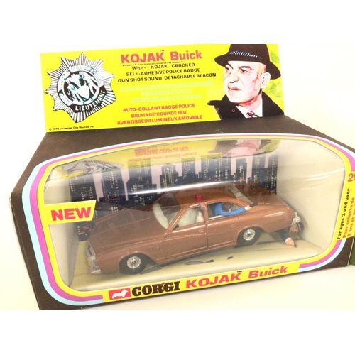 67 - A Boxed Corgi Kojak Buick #290 and a Starsky and Hutch Ford Torino #292. Both Repro Boxes.