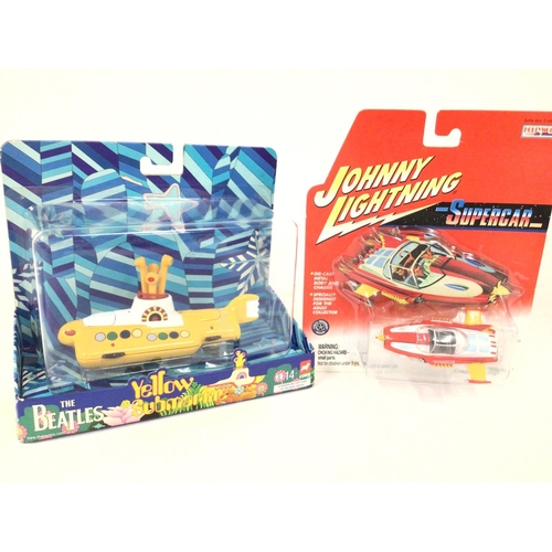 70 - A Boxed Corgi Yellow Submarine and a Johnny Lightning Supercar.