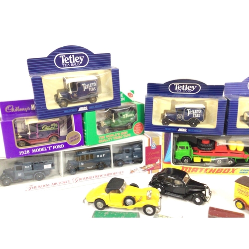 82 - A Collection of Boxed And Loose Diecast including matchbox. Corgi. Lledo. And 6 Toy Catalogs.