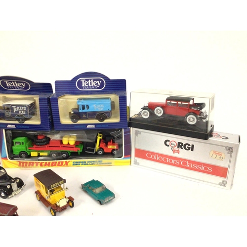 82 - A Collection of Boxed And Loose Diecast including matchbox. Corgi. Lledo. And 6 Toy Catalogs.