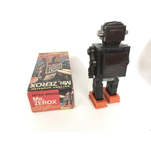 96 - A boxed 1960s tinplate battery operated robot..MR ZEROX.