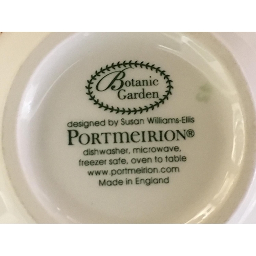 1261 - A Porcelain Portmeirion Botanic Garden dinner set including cups, plates etc. No obvious damage or r... 