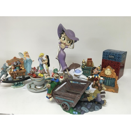 1308 - A collection of resin Disney figures (a lot)