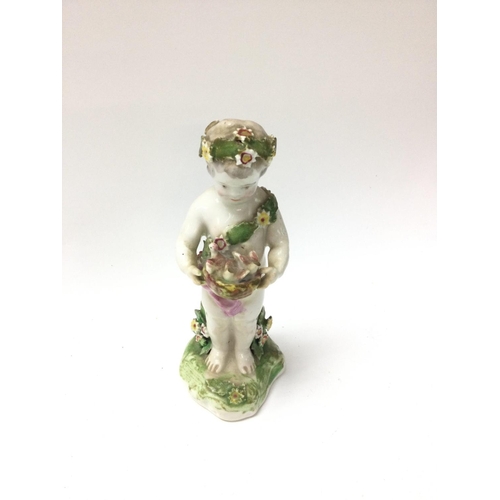 1312 - A Early English Porcelain Cherub