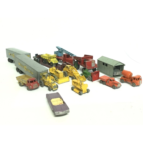 1370 - A collection of vintage Playworn cars including Dinky, Lesney etc. Postage category D