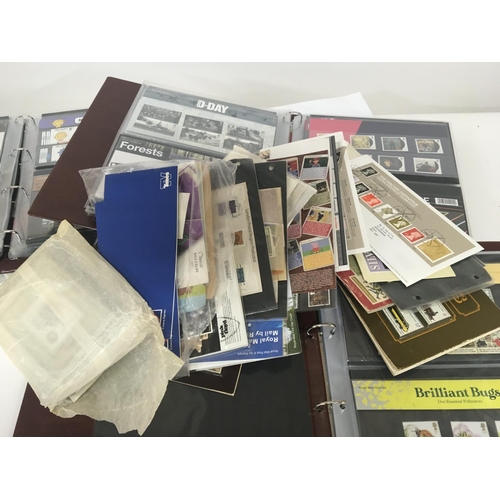 1664 - Two albums full with presentation packs including higher value stamps one other album with a few pre... 