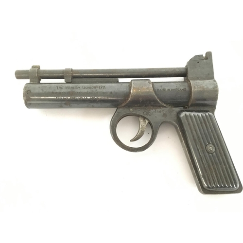 1679 - A boxed vintage Webley & Scott Junior .177 air pistol. Postage category C