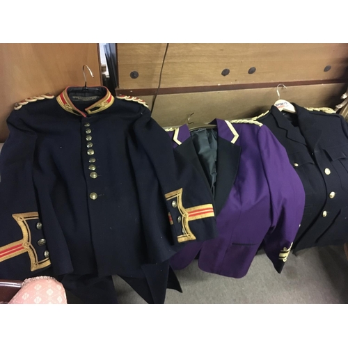 1721 - A collection of military uniforms including