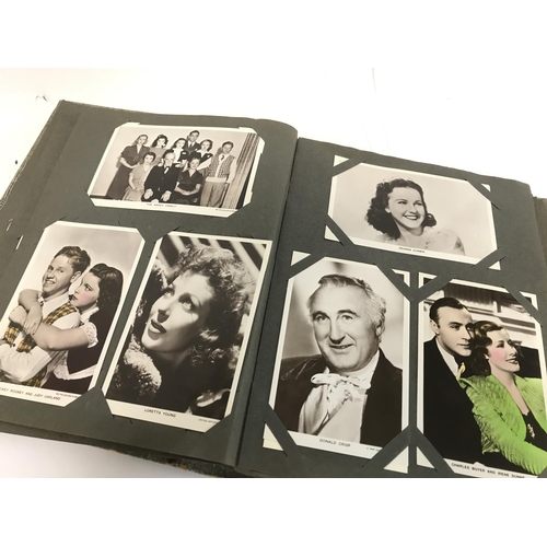 1765 - A Collection of vintage film star photographs and postcards , postage category C