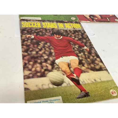 1766 - A collection of vintage football programmes and sticker albums including a 1966 World Cup Programme,... 