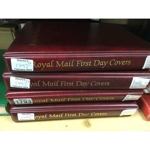 1793 - Four albums of Canadian first day covers. Shipping category D.