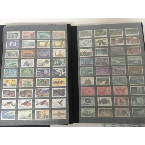 1811 - Two Album of unused mint stamps well presented North American Stamps predominantly second half of th... 