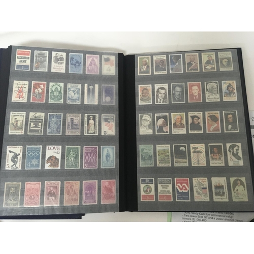 1811 - Two Album of unused mint stamps well presented North American Stamps predominantly second half of th... 