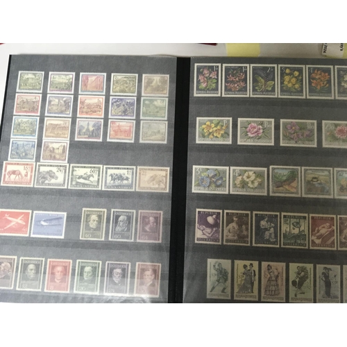 1828 - An Album of unused mint stamps well presented Stamps from Liechtenstein Austria Luxembourg and Denma... 