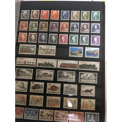 1828 - An Album of unused mint stamps well presented Stamps from Liechtenstein Austria Luxembourg and Denma... 