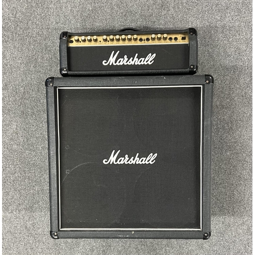 1911 - A 1990s Marshall 8100 Valvestate Amplifier head with 8412 Lead 4x12 Speaker Cabinet - a U.K. Bletchl... 