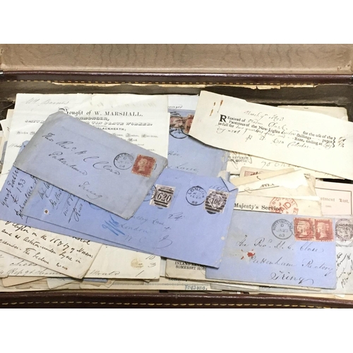 1916 - A mixed collection of interesting documents, letters, books, cigarette cards etc in a leather case i... 