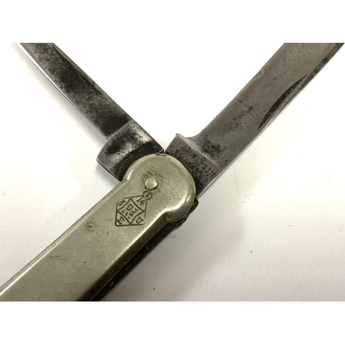 996 - An unusual military style pocket knife, stamped Mappin Brothers to blades, along with a kite mark fo... 