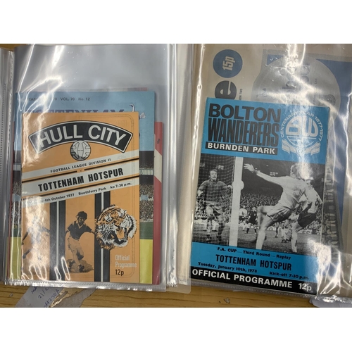 131 - Tottenham 77/78 Complete Set Of Football Programmes: From Spurs only season in division two there ar... 