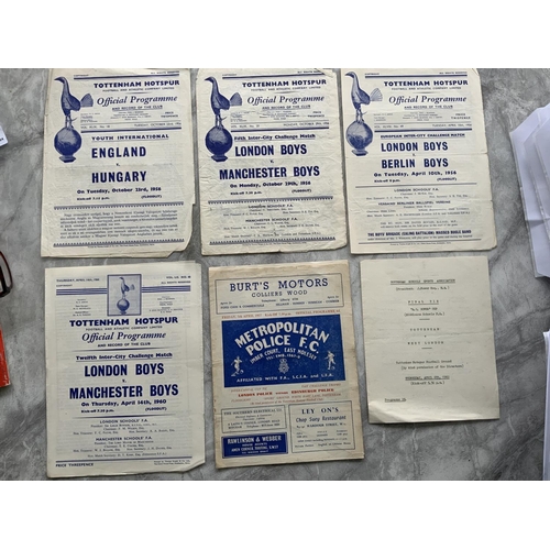 151 - Football Programmes Of Matches Played At Tottenham: Superb collection to include some rarities. 59/6... 