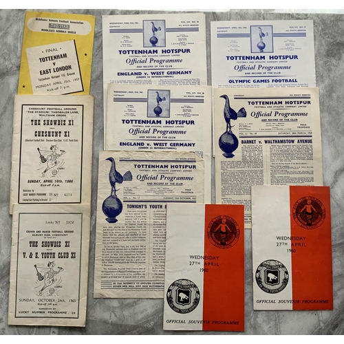 151 - Football Programmes Of Matches Played At Tottenham: Superb collection to include some rarities. 59/6... 