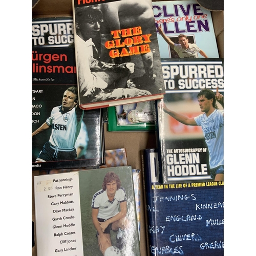 173 - Tottenham Football Book Collection: Autobiographies from Greaves Waddle Klinsmann Allen Hoddle Mabbu... 