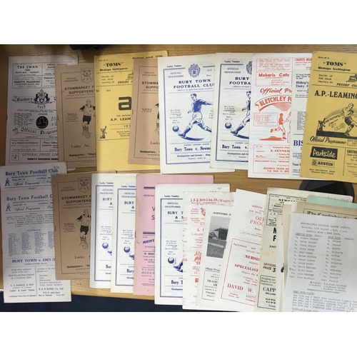 179 - Non League Football Programmes: Good lot of early 60s Kent + Suffolk plus some more modern up to the... 