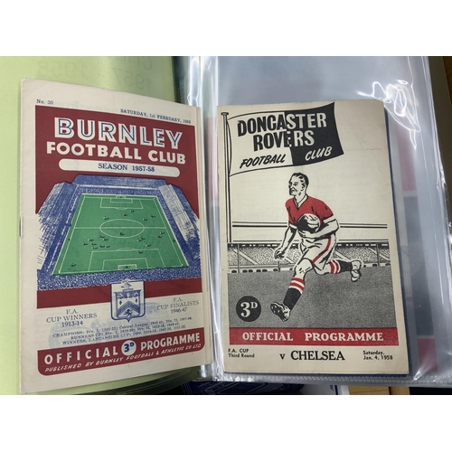 199 - Chelsea Home + Away Football Programmes: Large quantity of home and aways mainly kept in seasons fol... 