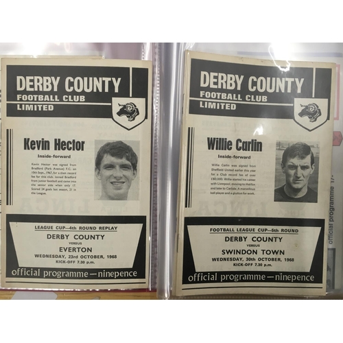 206 - Derby County Football Programme Collection: Nice collection to include from the Championship season ... 