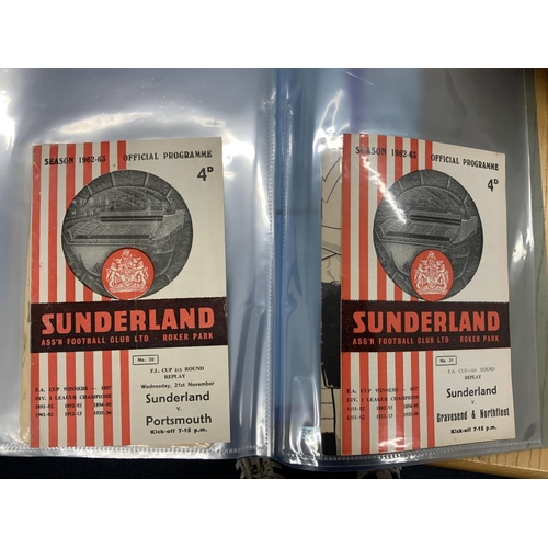 209 - Sunderland 58/59 + 62/63 Seasons Of Football Programmes: 58/59 only has Middlesbrough away missing a... 