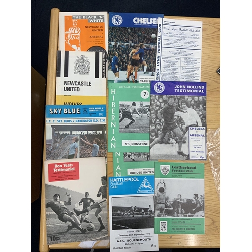 221 - 1970s Football Programmes: Very interesting box broke down by collector into seasons. Good North Eas... 