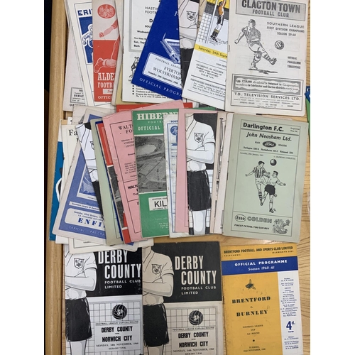 222 - Superb 1960s Football Programme Box: Direct from collector with good North East content. Broken down... 