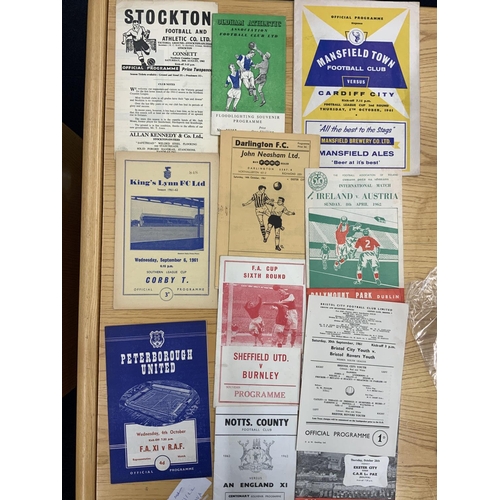 222 - Superb 1960s Football Programme Box: Direct from collector with good North East content. Broken down... 