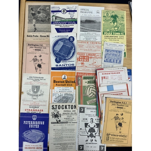 222 - Superb 1960s Football Programme Box: Direct from collector with good North East content. Broken down... 