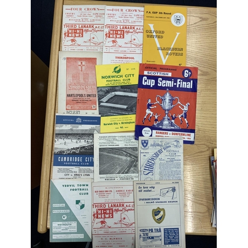 222 - Superb 1960s Football Programme Box: Direct from collector with good North East content. Broken down... 