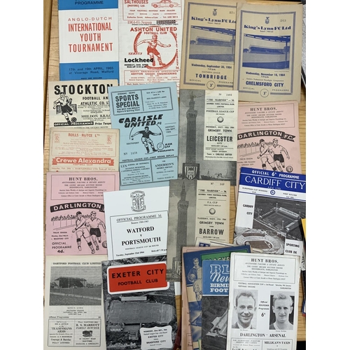 222 - Superb 1960s Football Programme Box: Direct from collector with good North East content. Broken down... 