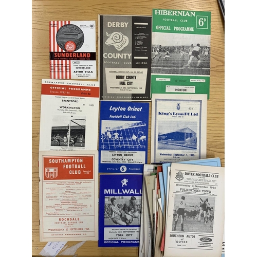 222 - Superb 1960s Football Programme Box: Direct from collector with good North East content. Broken down... 