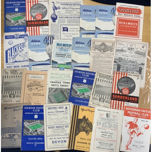 223 - LOT OF THE DAY 1950s Football Programme Box: Incredible lot for a dealer or possibly someone trying ... 