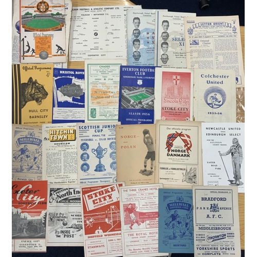 223 - LOT OF THE DAY 1950s Football Programme Box: Incredible lot for a dealer or possibly someone trying ... 