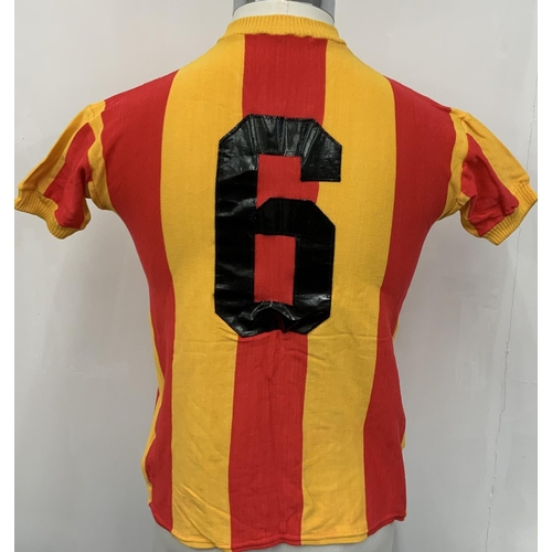 29 - 78/79 Galatasaray Match Worn UEFA Cup Football Shirt: Red and yellow short sleeve number 6 shirt. Sw... 