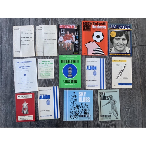 353 - Cup Shocks + Interesting Football Programmes: 76/77 Everton relegate Sunderland, Coventry v Bristol ... 