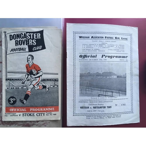 391 - 60/61 First Season League Cup Football Programmes: Great collection to include some hard to obtain p... 