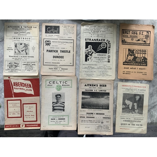 411 - Scottish Football Programmes: Some nice programmes in this lot to include Airdrie programmes at 48/4... 