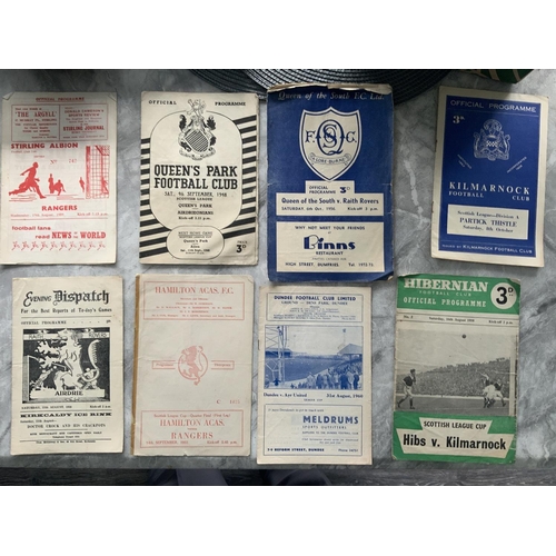 411 - Scottish Football Programmes: Some nice programmes in this lot to include Airdrie programmes at 48/4... 